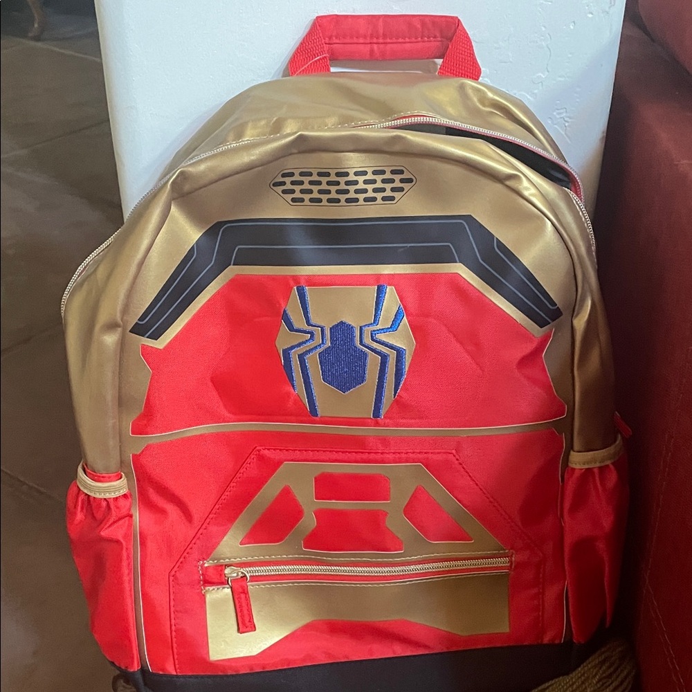 Marvel Red and Gold Backpack with Heroic Design